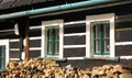 Windows of old cottage