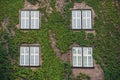 Windows in an old country house Royalty Free Stock Photo