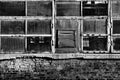 Windows of an old factory Royalty Free Stock Photo