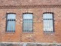 Windows of old houses in Storkow
