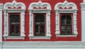 Windows of old orthodox church