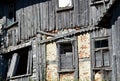 Windows at old wall Royalty Free Stock Photo