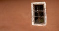 Windows of old wooden village houses made of logs Royalty Free Stock Photo