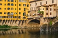 Windows over the Ponte Vechio bridge in Florence Royalty Free Stock Photo