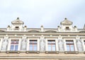 Windows with painting on wall