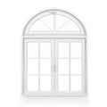 Windows. plastic arch window Royalty Free Stock Photo