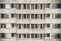 Windows of Pripyat. Chernobyl alienation zone. Royalty Free Stock Photo