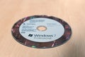 Windows 7 Professional DVD on the table