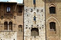 Windows of San Gimignano Royalty Free Stock Photo