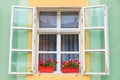 Windows and shutters Royalty Free Stock Photo