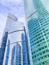 Windows of skyscraper building, Business concept Royalty Free Stock Photo