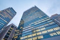 Windows of skyscraper business office buildings. Royalty Free Stock Photo