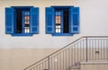 Windows staircase in Neve Tzedek Royalty Free Stock Photo