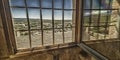 Windows View, Castle-Palace of the Counts of Benavente, Zamora, Spain Royalty Free Stock Photo