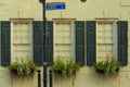 Windows and window boxes planters displays adornments enhance architecture Royalty Free Stock Photo