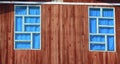 Windows wood house in Inle Lake