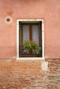 Windowsill - brick and stucco