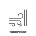 Windproof icon. Element of row matterial icon. Thin line icon for website design and development, app development. Premium icon