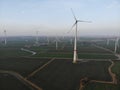 Windpark in Ostfriesland an der Nordsee