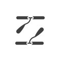 Windscreen wiper vector icon