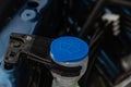 Windshield washer fluid reservoir cap. Royalty Free Stock Photo