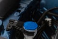Windshield washer fluid reservoir cap. Royalty Free Stock Photo