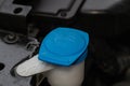 Windshield washer fluid reservoir cap. Royalty Free Stock Photo