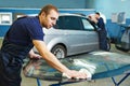 Windshield windscreen replacement Royalty Free Stock Photo