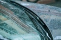 Windshield wiper with rain drop Royalty Free Stock Photo