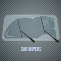 Windshield Wipers Realistic Composition Royalty Free Stock Photo
