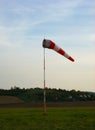 Windsock on an airfield