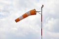Windsock blown by the wind Royalty Free Stock Photo