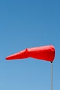 Windsock and clear sky Royalty Free Stock Photo