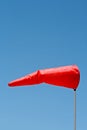 Windsock and clear sky