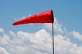 Windsock and clear sky