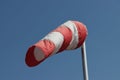 windsock,a conical textile tube that