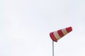Windsock determining the direction and strength of wind speed Royalty Free Stock Photo