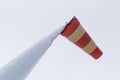 Windsock determining the direction and strength of wind speed Royalty Free Stock Photo