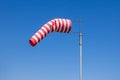 Windsock flag around airport Royalty Free Stock Photo