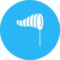 Windsock icon vector image.