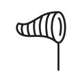 Windsock icon vector image. Suitable for mobile apps, web apps and print media.