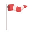 Windsock indicate wind strength direction flag