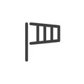 Windsock line icon