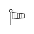 Windsock line icon