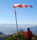 Windsock in the mountains