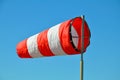 The windsock on the sky background Royalty Free Stock Photo