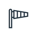 windsock vector icon. windsock editable stroke. windsock linear symbol for use on web and mobile apps, logo, print media. Thin