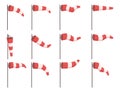 Windsock wind speed and direction chart flag poles