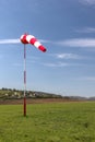 Windsocks wind direction indicator Royalty Free Stock Photo