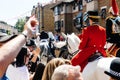 Royal Wedding atmosphere in Windsor rear view carriage